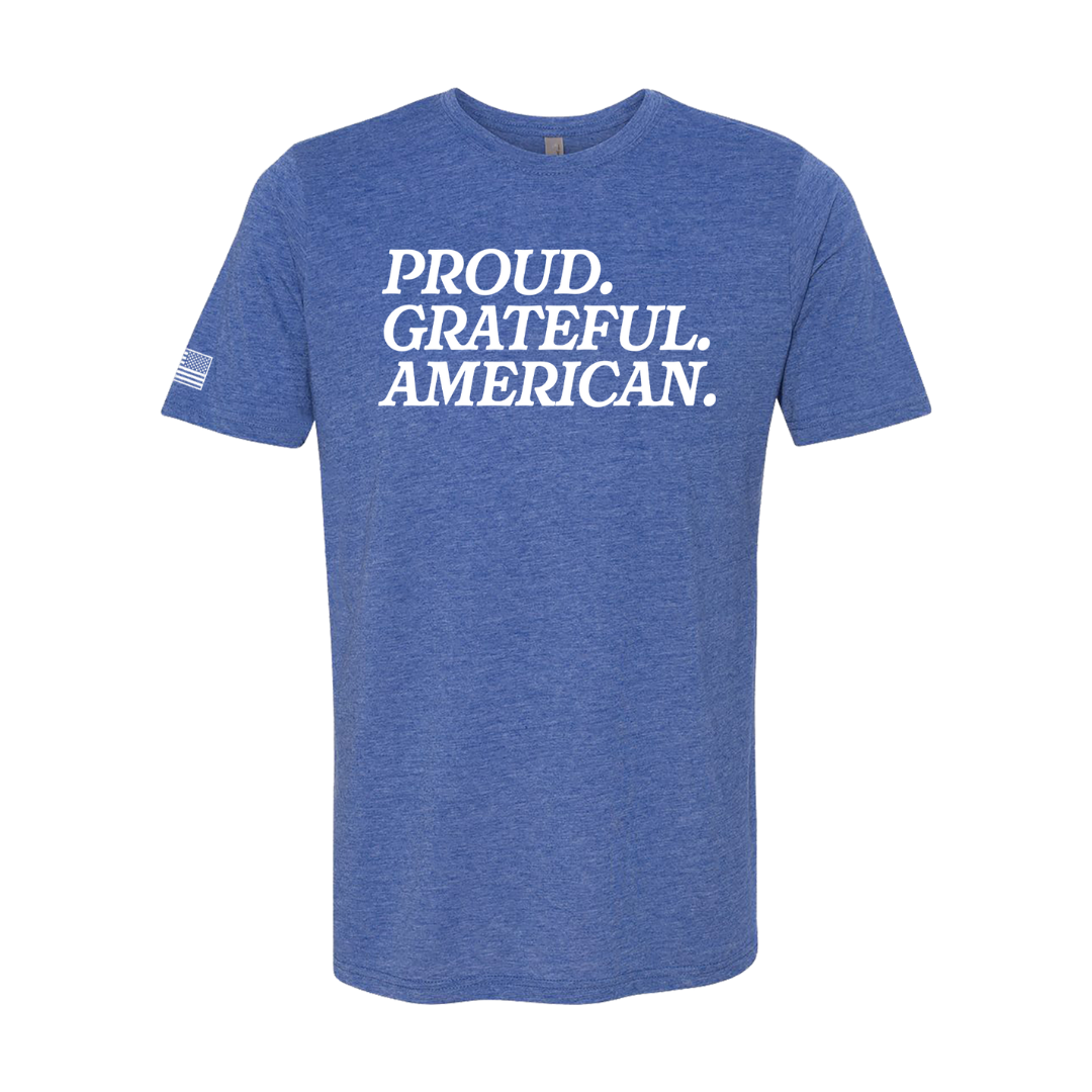 Proud. Grateful. American.