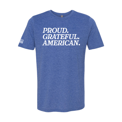 Proud. Grateful. American.