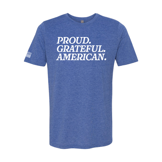 Proud. Grateful. American.